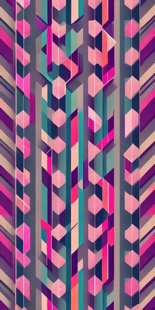 Premium AI Image | Colorful minimalist geometric pattern wallpaper