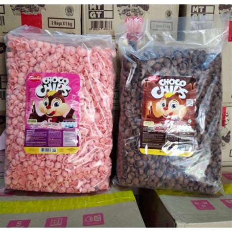 Jual Choco Chips Simba Coklat Strawberry Choco Crunch Simba Coklat