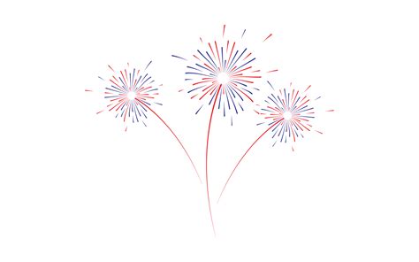 Firework Illustration Template Vector Design