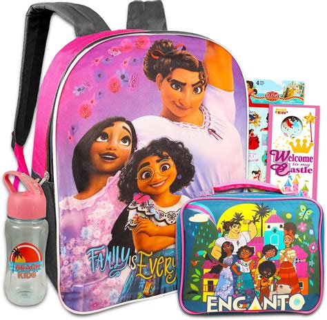 Disney Encanto Backpack With Lunch Box For Girls Bundle With