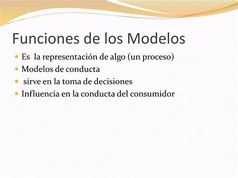 Modelos De Comportamiento Del Consumidor Ppt