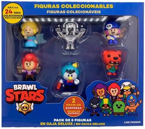 Bizak Brawl Stars Pack de 8 Figuras colección Bibi Figuras del Juego