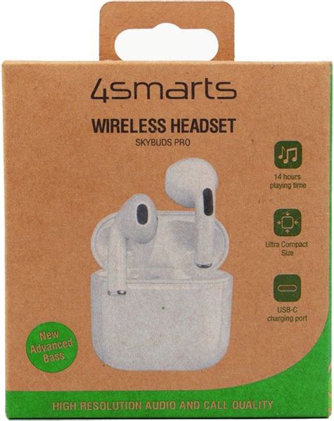 4smarts Skybuds Pro Tws Bluetooth Headset Draadloze Oordopjes Geschikt Voor Apple Bol