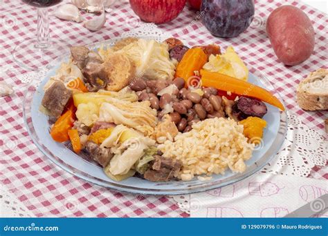 Traditional Cozido Portuguese Stew Stock Photo Image Of Close Dish