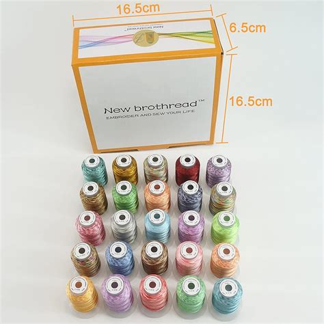 New Brothread Colors Variegated Polyester Embroidery Machine Thread