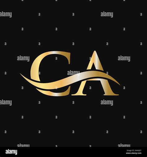 Letter CA Logo Design Template. CA, C A Letter Logo Modern, Flat ...