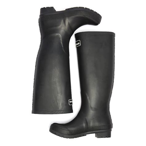 Barbour Abbey Womens Black Wellies Tower