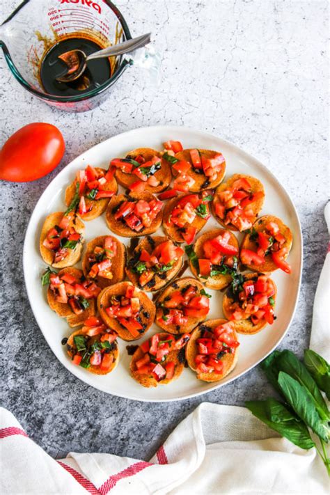 Bruschetta With Balsamic Glaze The Culinary Compass