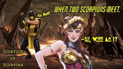 When Two Scorpions Meet, Scorpion vs Scorpina. by JacobSpy on DeviantArt