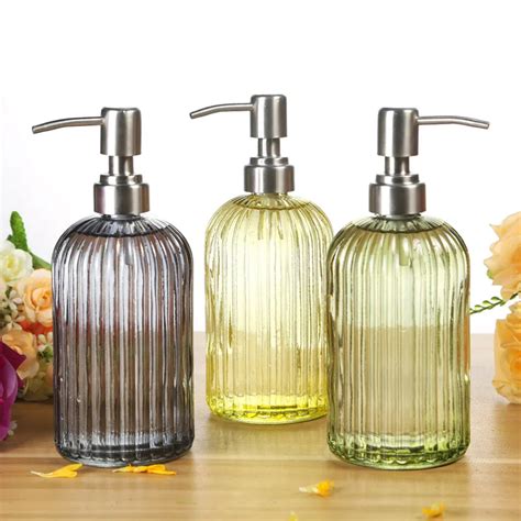 Newyearne Latex Bottle Glass Hand Washing Liquid Bottle Hotel Soap