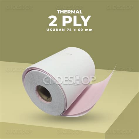 jual kertas struk kasir ncr    mm ply rangkap  printer dot