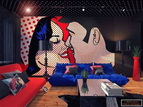 Encarnamos el arte pop en el diseño de apartamentos 50 foto