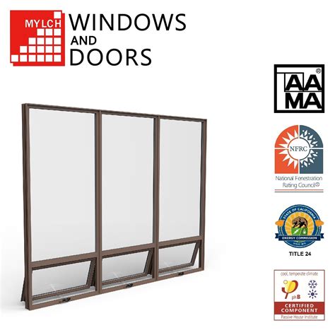 SD118-Window Wall New Thermal Break Aluminium/Aluminum Window with Aama