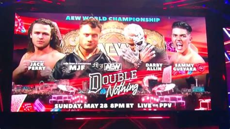 MJF vs Sammy vs Jungle Boy vs Darby Set For AEW Double or Nothing 2023