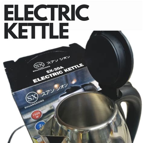 Shophouse L Scarlett Stainless Steel Electric Kettle Shopee