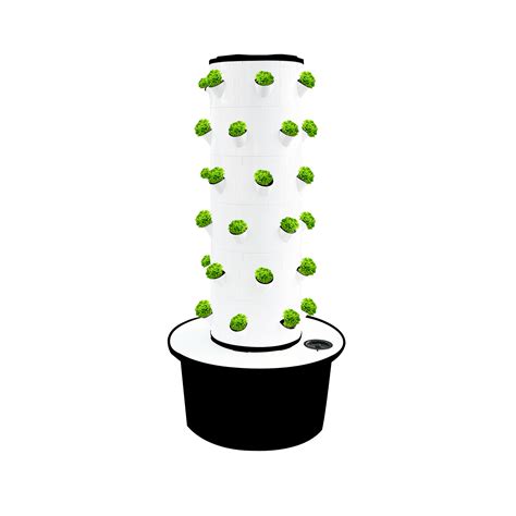 Automated Aeroponics Indoor Garden Tower Hydroponics System with LED