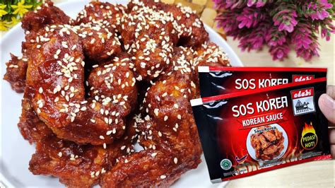 Ayam Goreng Korea Pedas Chicken Wings Korean Sauce Youtube