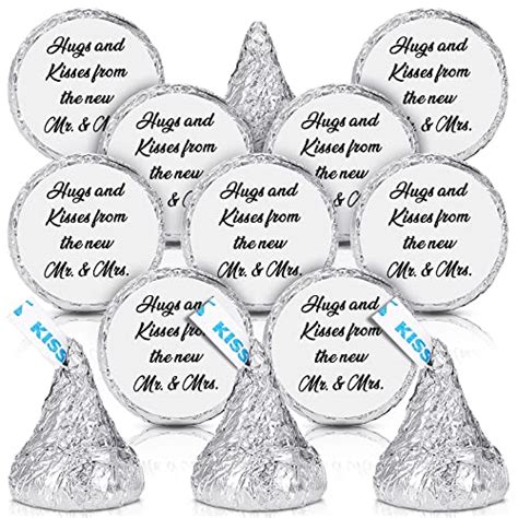 1000 Pcs Hugs And Kisses From The New Mr And Mrs Wedding Stickers