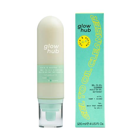 Glow Hub Olejový čistiaci Prípravok Na Pleť Calm And Soothe Gel To Oil