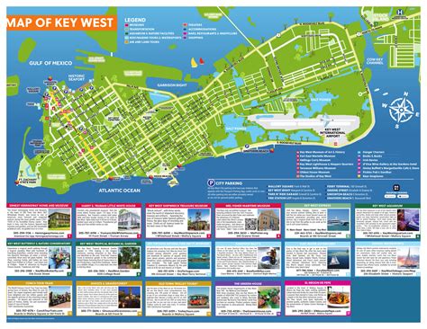 Key West, FL Travel Destination Map | Key West Attractions