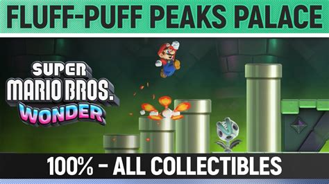 Super Mario Bros Wonder Fluff Puff Peaks Palace All Wonder