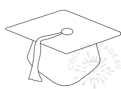 Printable Graduation Cap Template Coloring Page Sexiz Pix