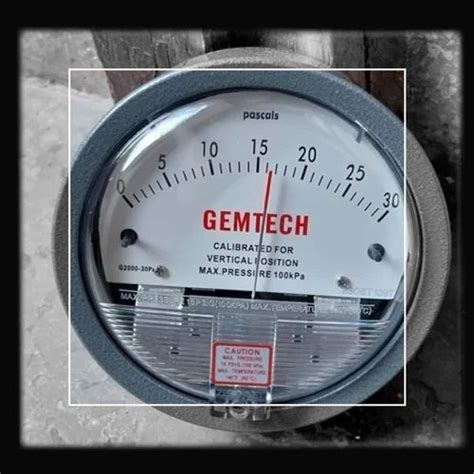 Gemtech Differential Pressure Gauge Dealers Near Ns Hospital At Rs 4500