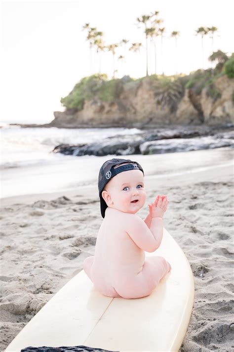 Surfer Baby Girl Turns ONE.... A Laguna Beach Cake Smash Photo Session