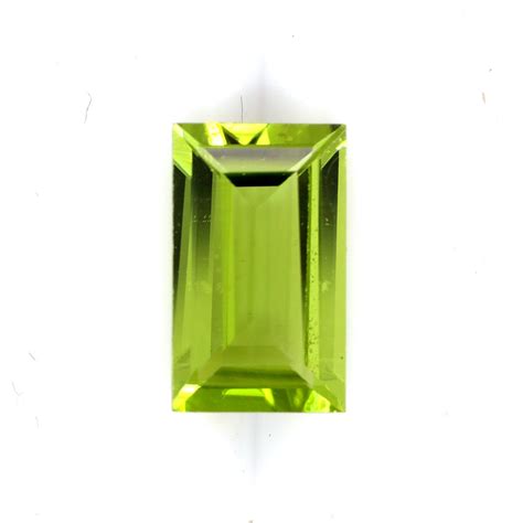 Natural Peridot Baguette Loose Gemstone 10x6 MM Baguette Etsy