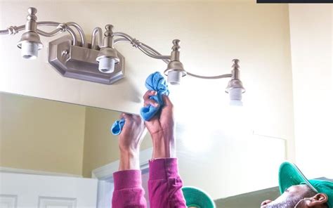 how to clean a light fixture