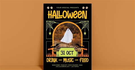 Halloween Party Flyer, Graphic Templates - Envato Elements