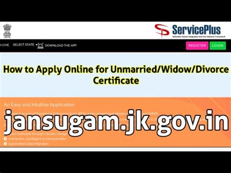 How To Apply Online For Unmarried Widow Divorce Certificate L Jansugam