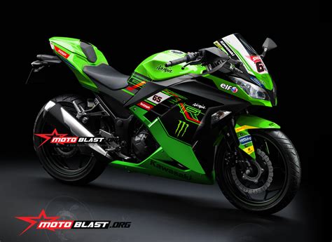 Modifikasi Striping Ninja 250R Fi KRT WorldSBK 2023 MOTOBLAST