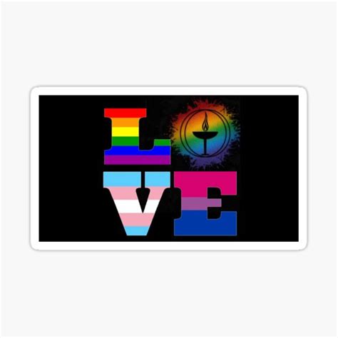 Unitarian Universalist Rainbow Sticker For Sale By Kcabdelnour