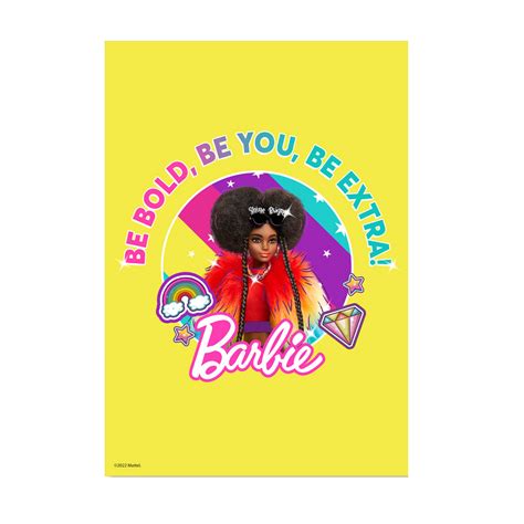 Barbie Extra Be Bold Be You Be Extra A3 Wall Art Shop Mattel Australia