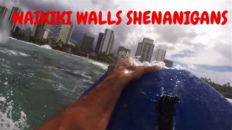 Waikiki Walls Shenanigans Bodyboarding Summer 2017 Girl Pops Football