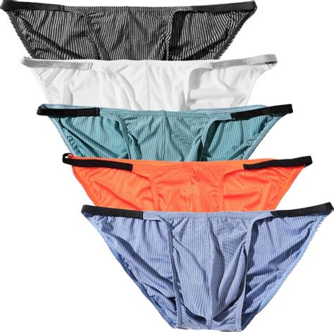 Summer Code Men S Sexy Briefs Elastic Ruched Back Bikini Underwear Pack