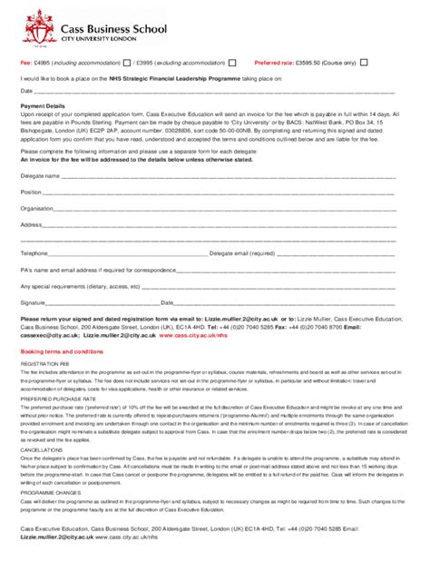 Fillable Online Application Form Nhs Exec Directors Newvclean Fax