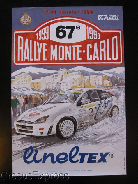 AFFICHE ORIGINALE 90 Eme RALLYE MONTE CARLO 2022 WORLD RALLY ACM EUR