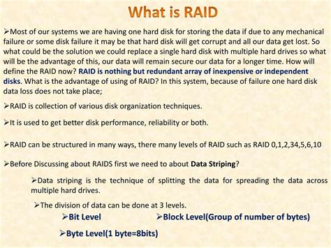 disk structure  multiple raid levels