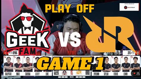 Rrq Vs Geek Fam Playoffs Day Match Game Mplids Weownthis