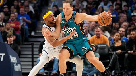 detroit pistons snap  game skid  win  denver nuggets