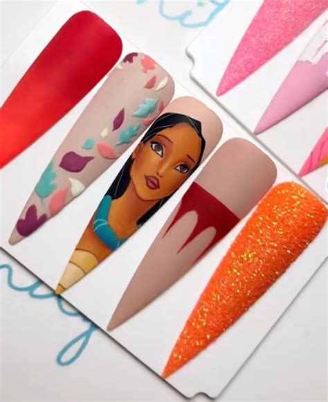 Disney Acrylic Nails Nail Art Disney Cute Gel Nails Nail Designs