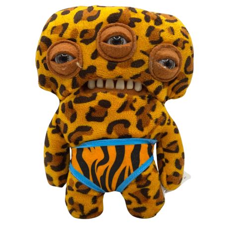 Fuggler Funny Ugly Monster Budgie Fuggler Leopard Print 3 Eyed Toy