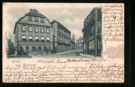 Ansichtskarte Bayreuth Strasseneck Hintere Dammallee 1898