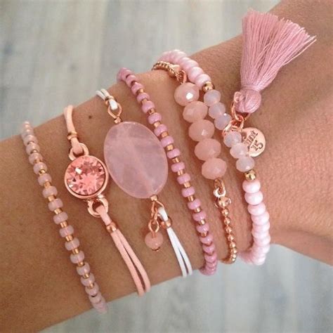 Pink Bracelets With Rosegold Mint15 Pink Bracelet