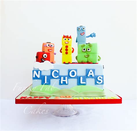 Numberblocks Themed Birthday Cake Block Birthday Party Themed | Images ...