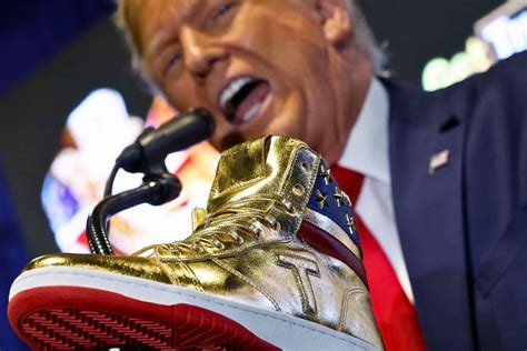 Trump Gold Sneakers 2024 - Brett Clarine