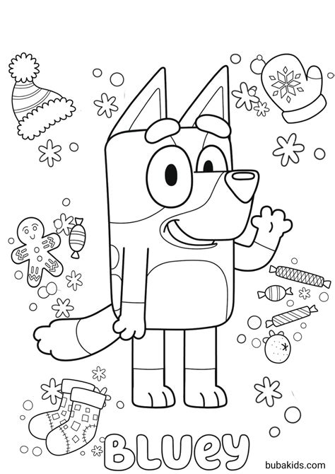 bluey winter coloring page coloriage gratuit coloriage coloriage noel