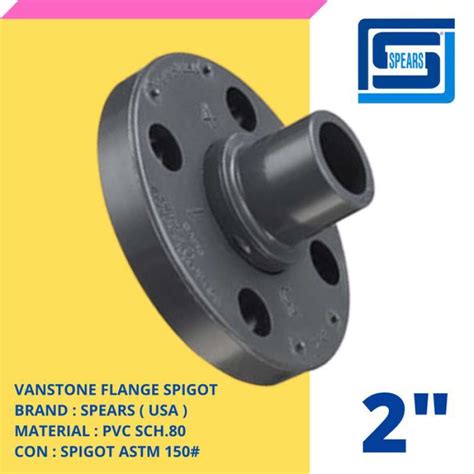 Jual Vanstone Flange Spigot Pvc Sch80 Astm Spears Usa 2 Inch Di